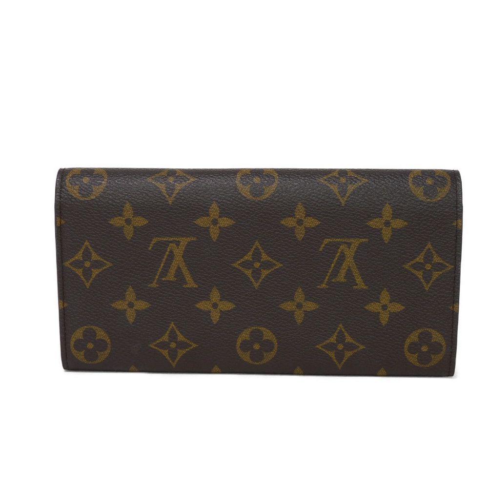 LOUIS VUITTON Long Wallet Purse M60698 Monogram canvas x grain leather Mimosa Monogram Portefeuille Emily