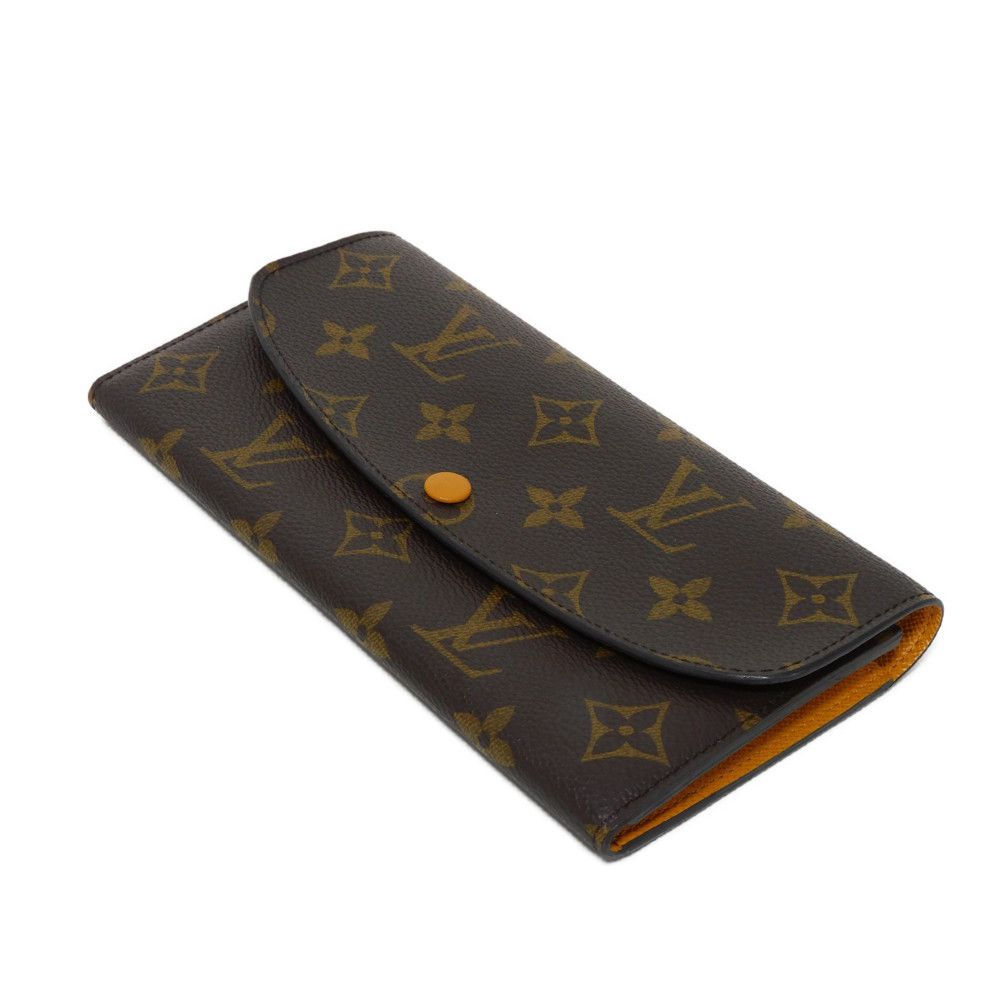 LOUIS VUITTON Long Wallet Purse M60698 Monogram canvas x grain leather Mimosa Monogram Portefeuille Emily