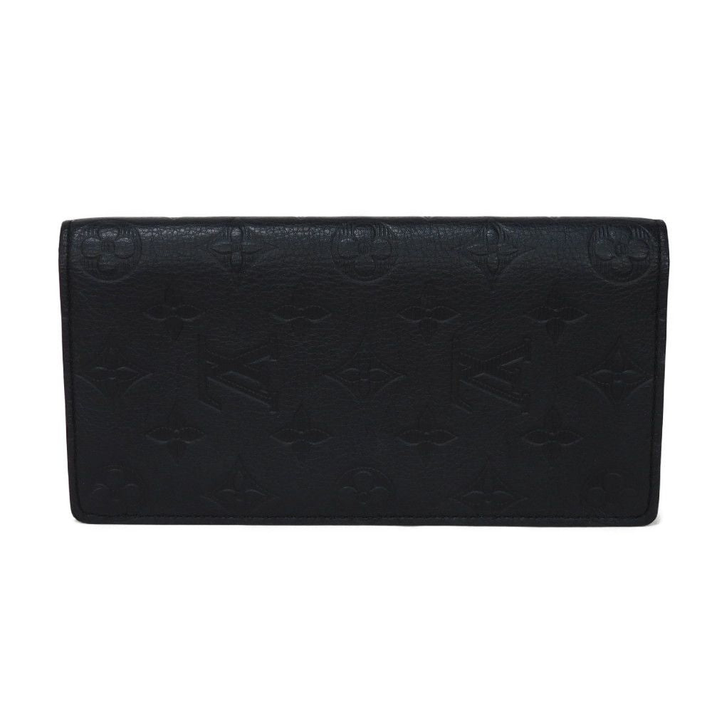 LOUIS VUITTON Long Wallet Purse M62900 Shadow leather (monogram embossing) Noir Monogram shadow Portefeuille Braza