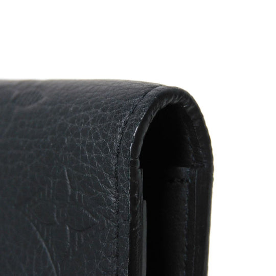 LOUIS VUITTON Long Wallet Purse M62900 Shadow leather (monogram embossing) Noir Monogram shadow Portefeuille Braza