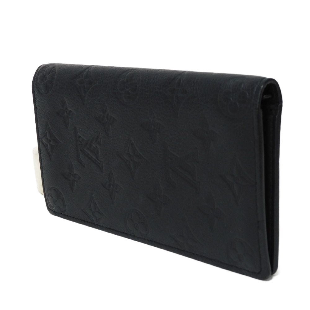 LOUIS VUITTON Long Wallet Purse M62900 Shadow leather (monogram embossing) Noir Monogram shadow Portefeuille Braza