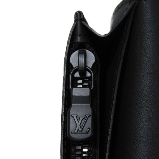 LOUIS VUITTON Long Wallet Purse M62900 Shadow leather (monogram embossing) Noir Monogram shadow Portefeuille Braza