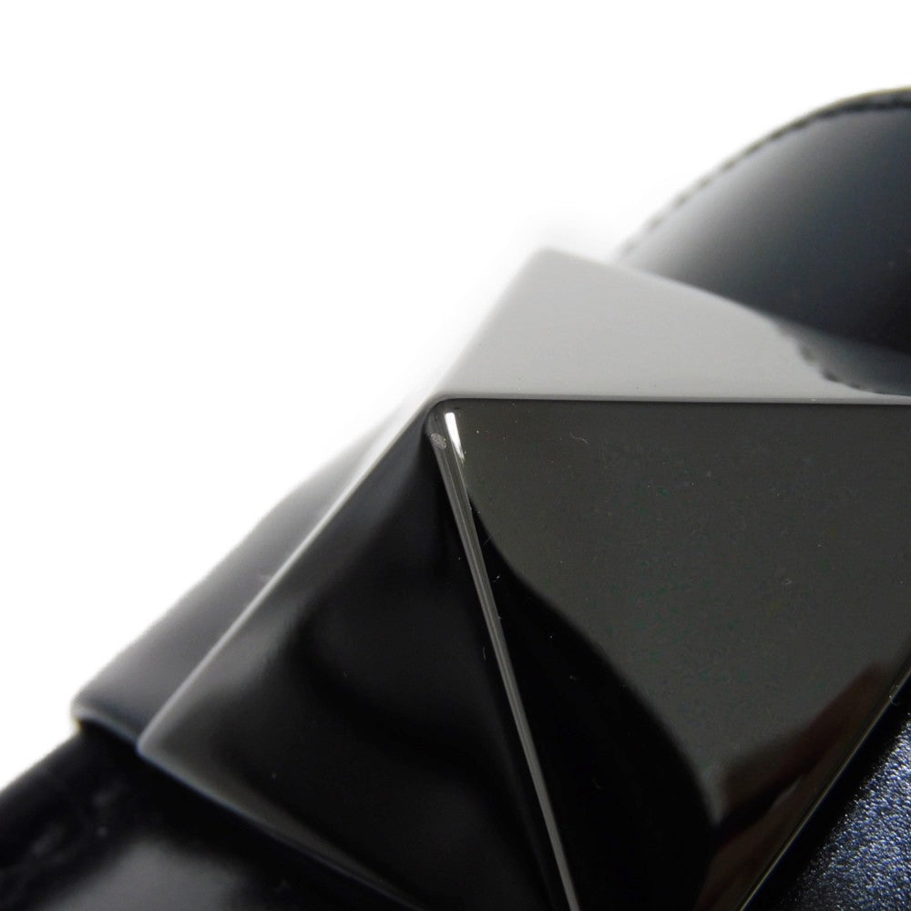 VALENTINO loafers WS0FT2IJW Calf leather black Rock studs One Stud Platform