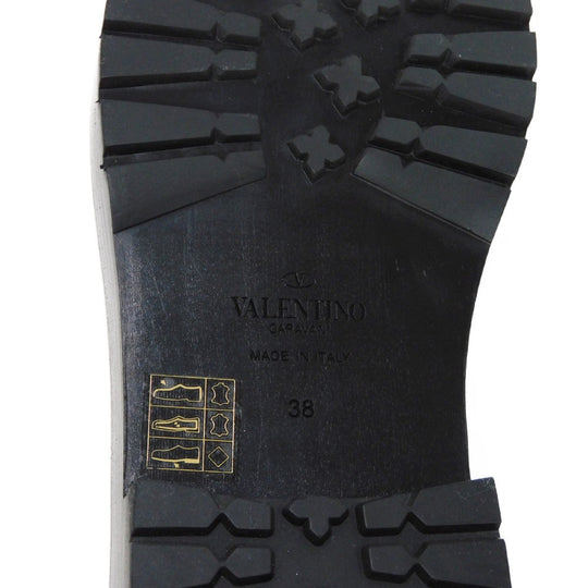 VALENTINO loafers WS0FT2IJW Calf leather black Rock studs One Stud Platform