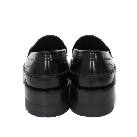 VALENTINO loafers WS0FT2IJW Calf leather black Rock studs One Stud Platform