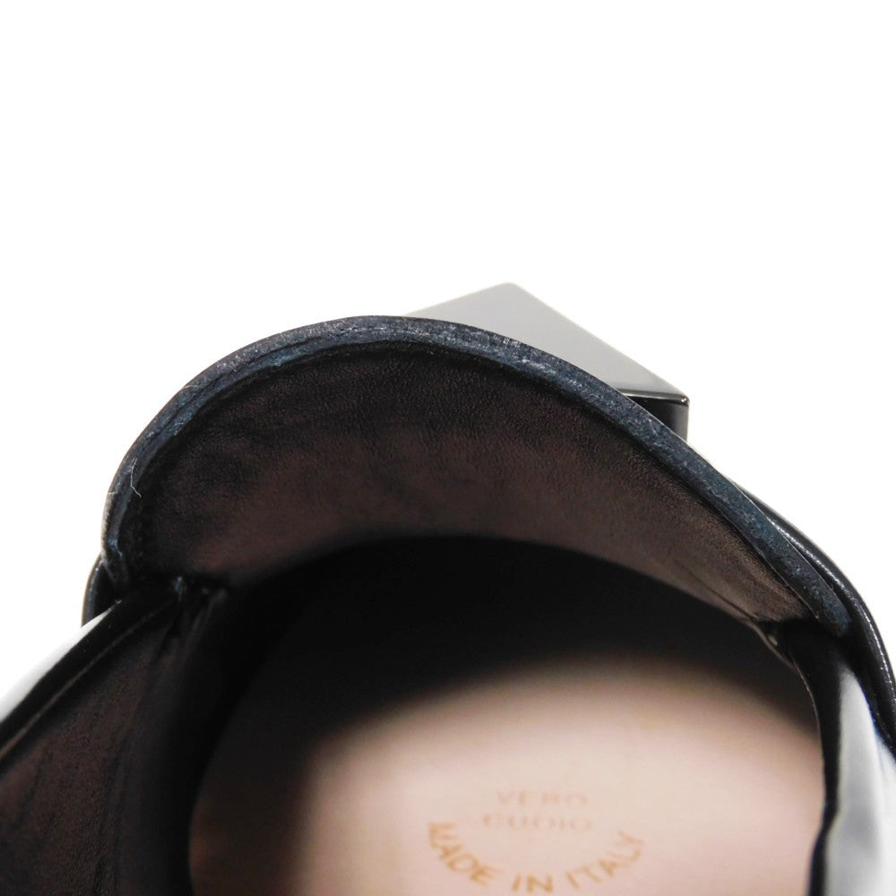 VALENTINO loafers WS0FT2IJW Calf leather black Rock studs One Stud Platform