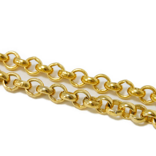 CELINE Necklace plating gold Brazon Macadam Round Pearl