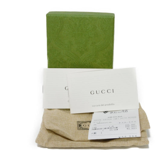 GUCCI Key case Key holder  456118 AABGY 8161 GG Supreme canvas (polyurethane finish) x calf leather Silver GG Supreme GG Marmont 6-ring keychain