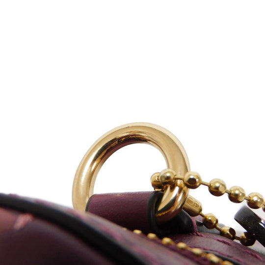 COACH Handbag 38602 Glovetanned Leather purple Party Mouse Print Trail Bags