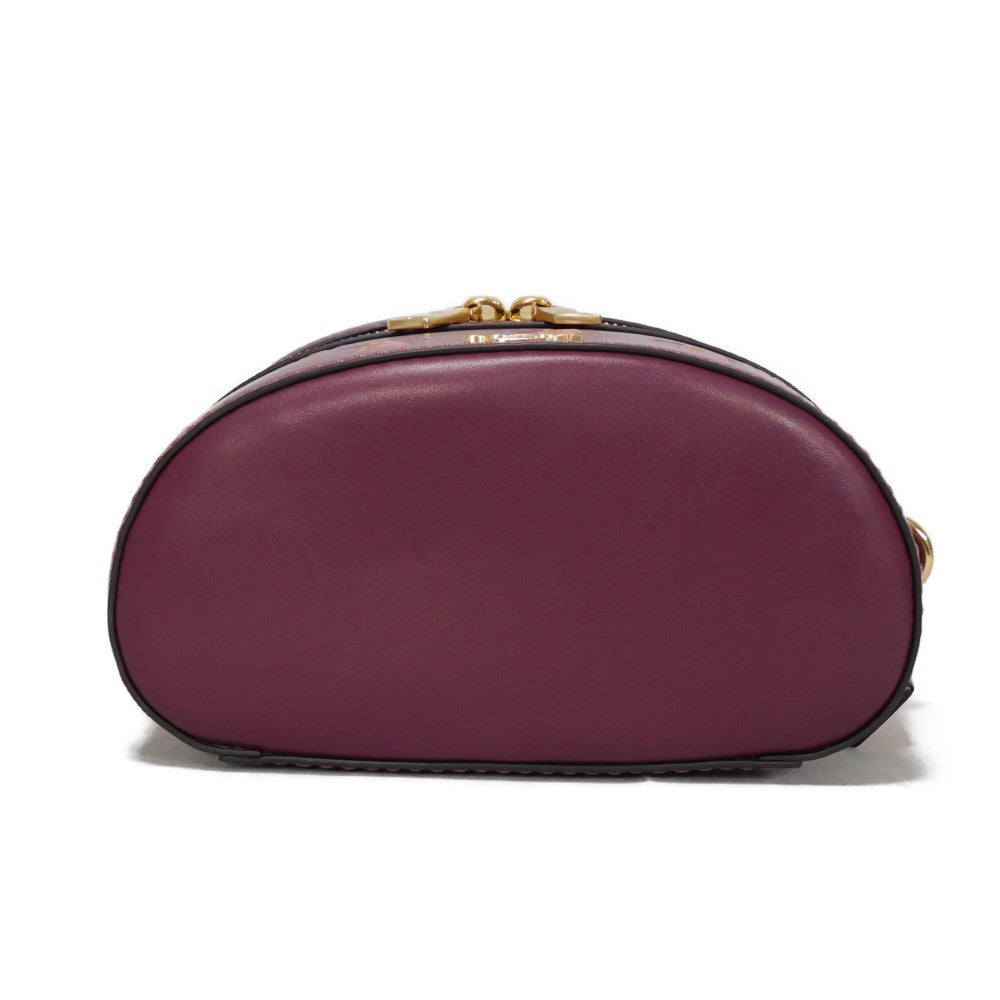 COACH Handbag 38602 Glovetanned Leather purple Party Mouse Print Trail Bags