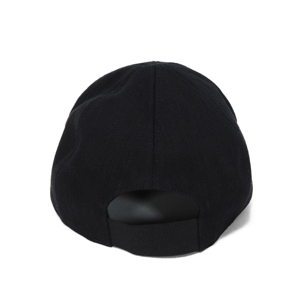MIUMIU hat 5HC274 AJ6 F0002 cotton black Club logo embroidery Baseball cap M