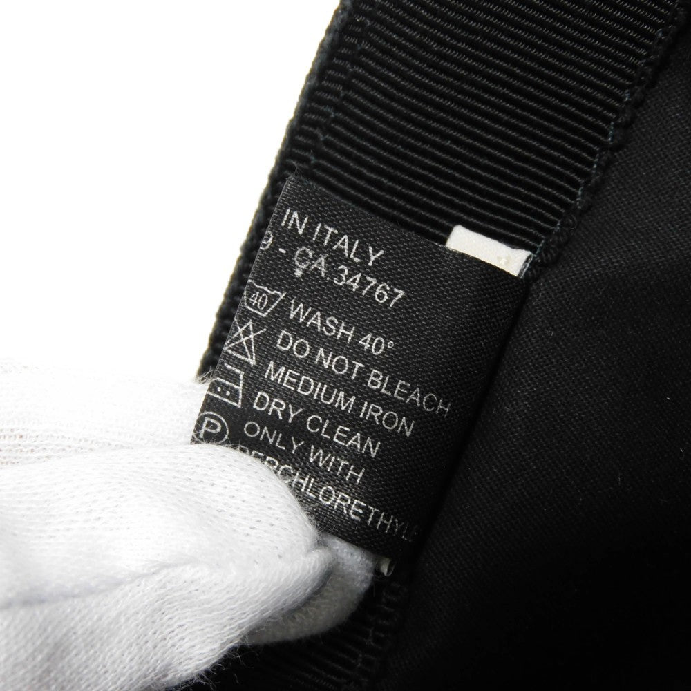 MIUMIU hat 5HC274 AJ6 F0002 cotton black Club logo embroidery Baseball cap M