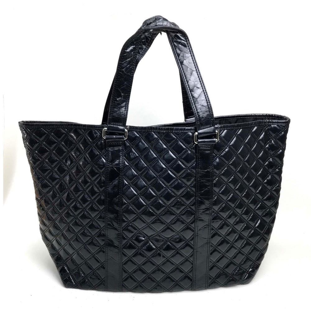 MARC JACOBS Tote Bag PVC black Quilted Tote (old model) Women Used Authentic
