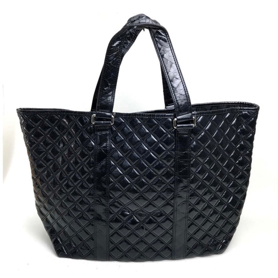 MARC JACOBS Tote Bag PVC black Quilted Tote (old model) Women Used Authentic