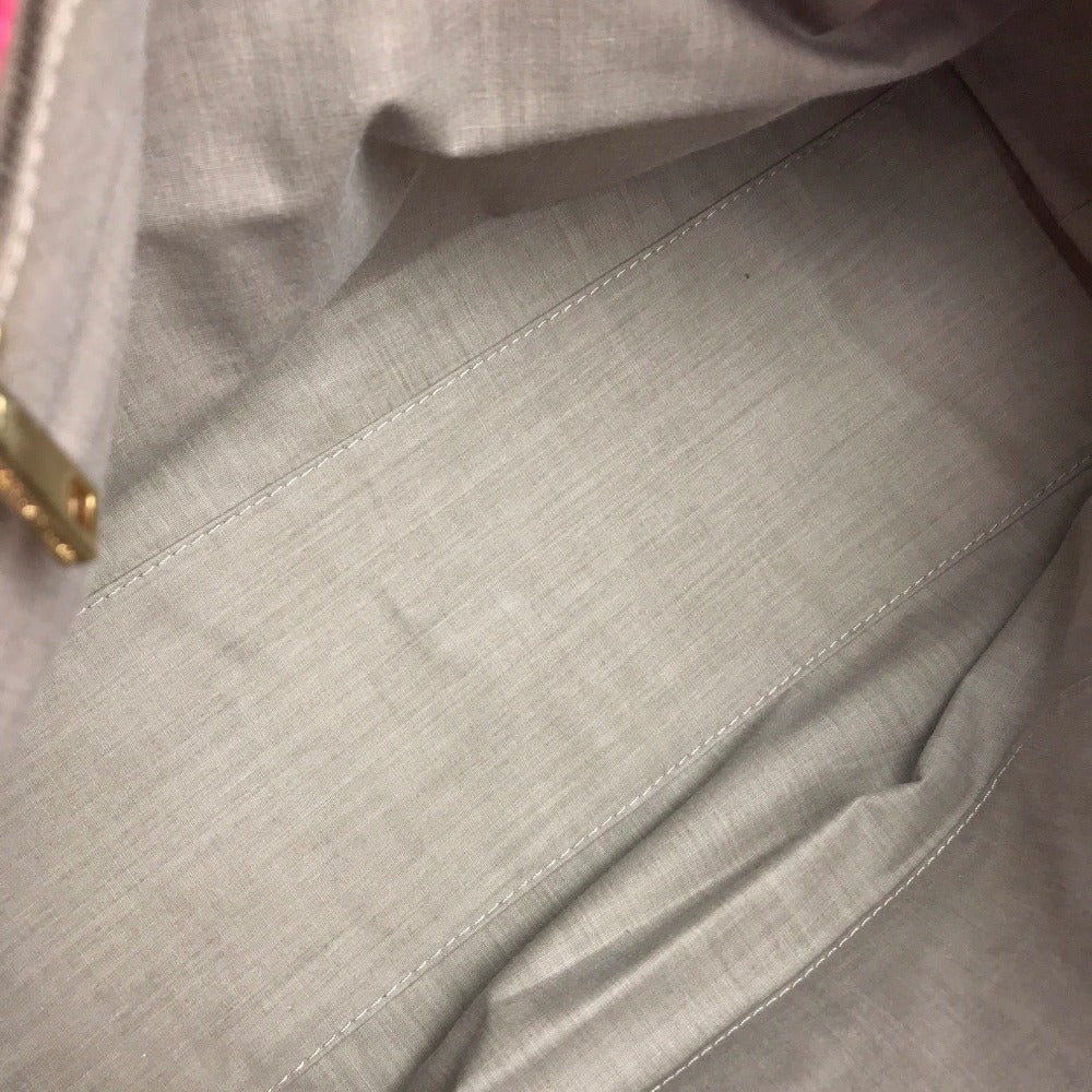 MARC JACOBS Tote Bag leather pink logo quilting Women Used Authentic