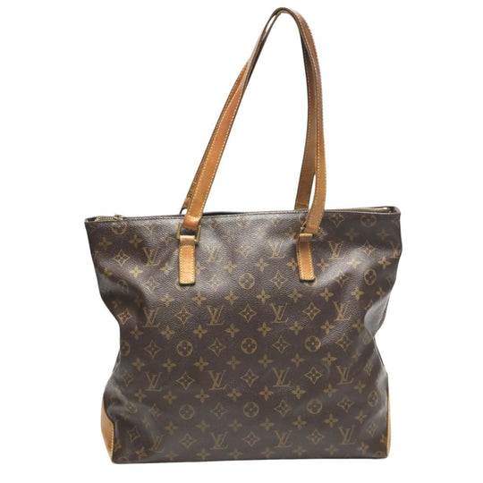 LOUIS VUITTON Tote Bag M51151 Monogram canvas Brown Tote Bag Monogram Cabas Mezzo Cabas Mezzo Women Used Authentic