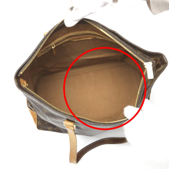 LOUIS VUITTON Tote Bag M51151 Monogram canvas Brown Tote Bag Monogram Cabas Mezzo Cabas Mezzo Women Used Authentic