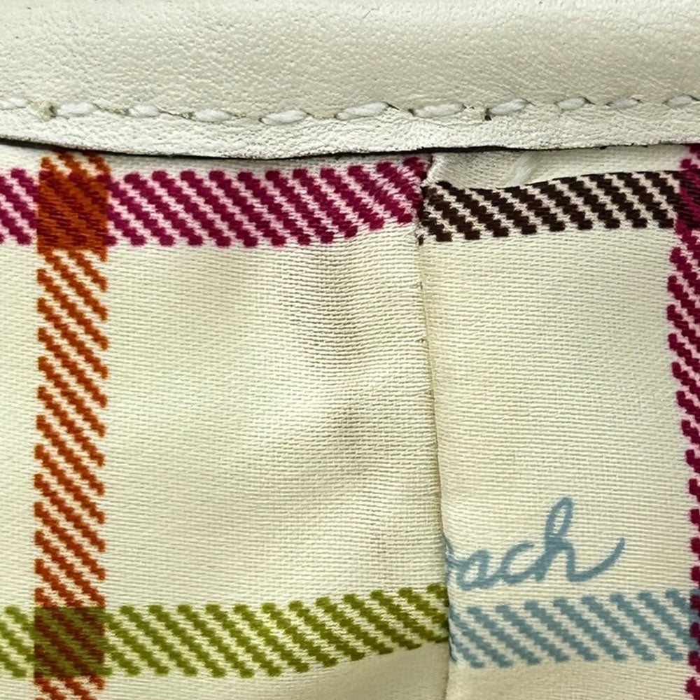 COACH Tote Bag F11791 Canvas, Leather beige Women Used Authentic