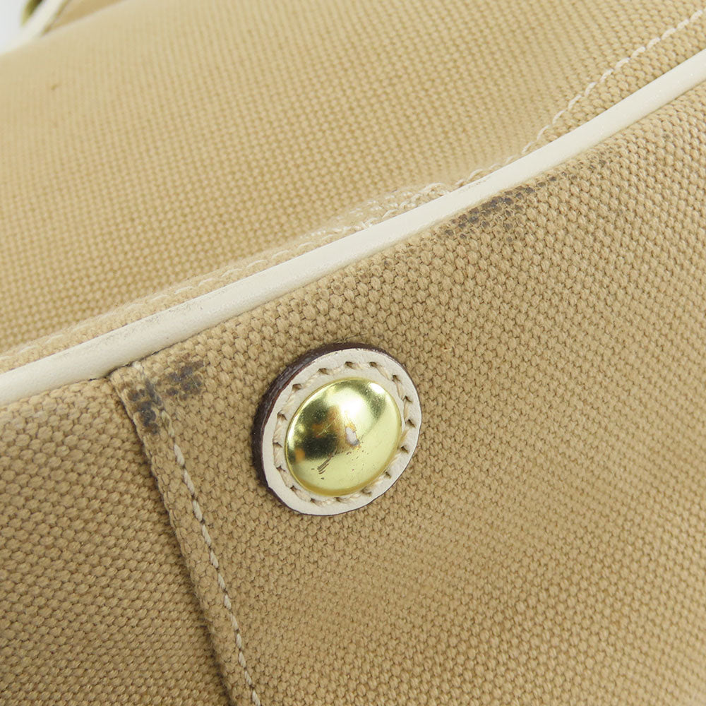 COACH Tote Bag F11791 Canvas, Leather beige Women Used Authentic