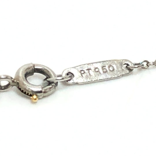 TIFFANY&Co. Necklace Pt950 Silver Pt950 Cruciform Roman Cross Diamond Women Used Authentic
