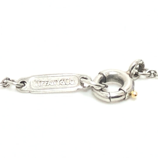 TIFFANY&Co. Necklace Pt950 Silver Pt950 Cruciform Roman Cross Diamond Women Used Authentic
