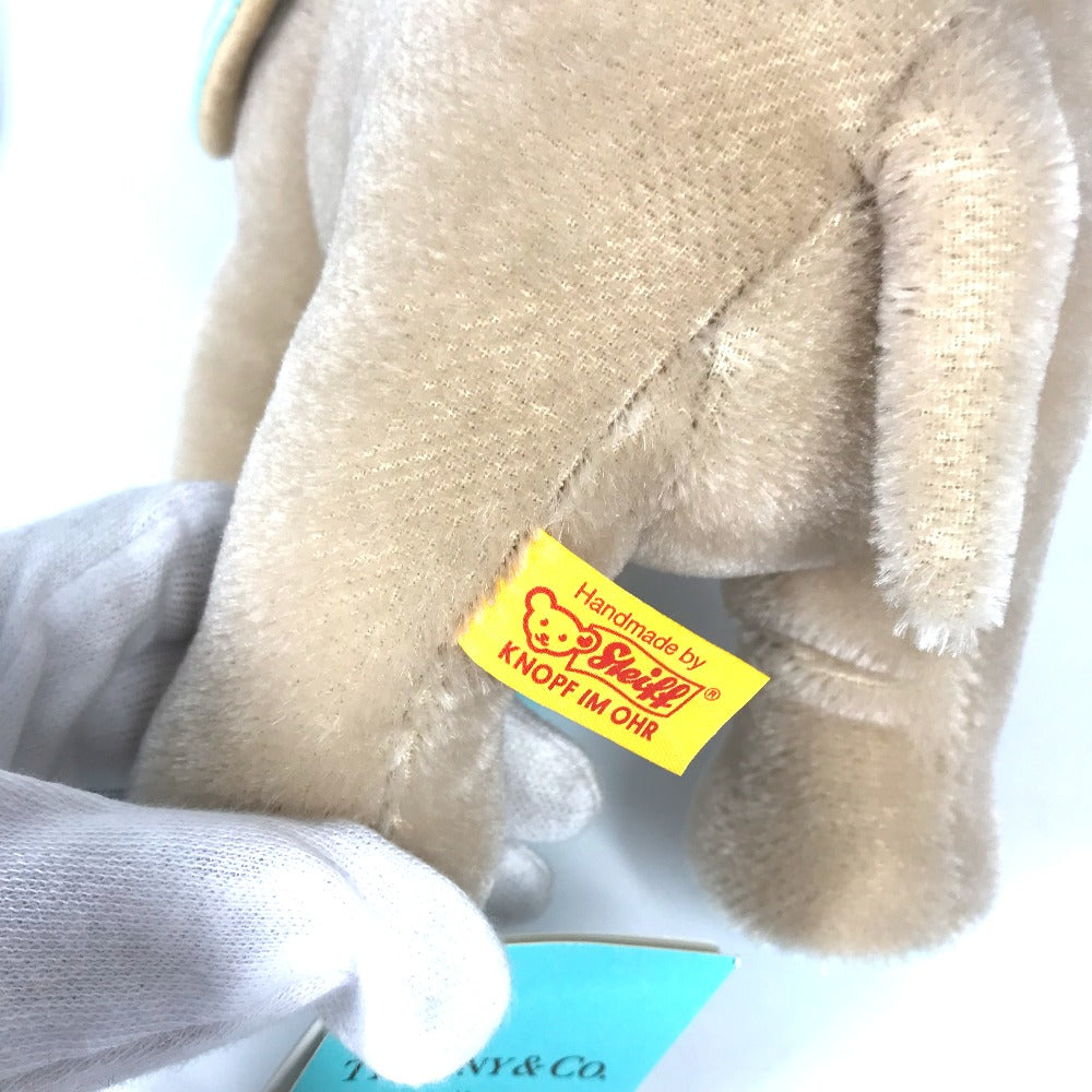 TIFFANY&Co. Plush Doll Mohair, Cotton beige Steiff collaboration animal Women Used Authentic