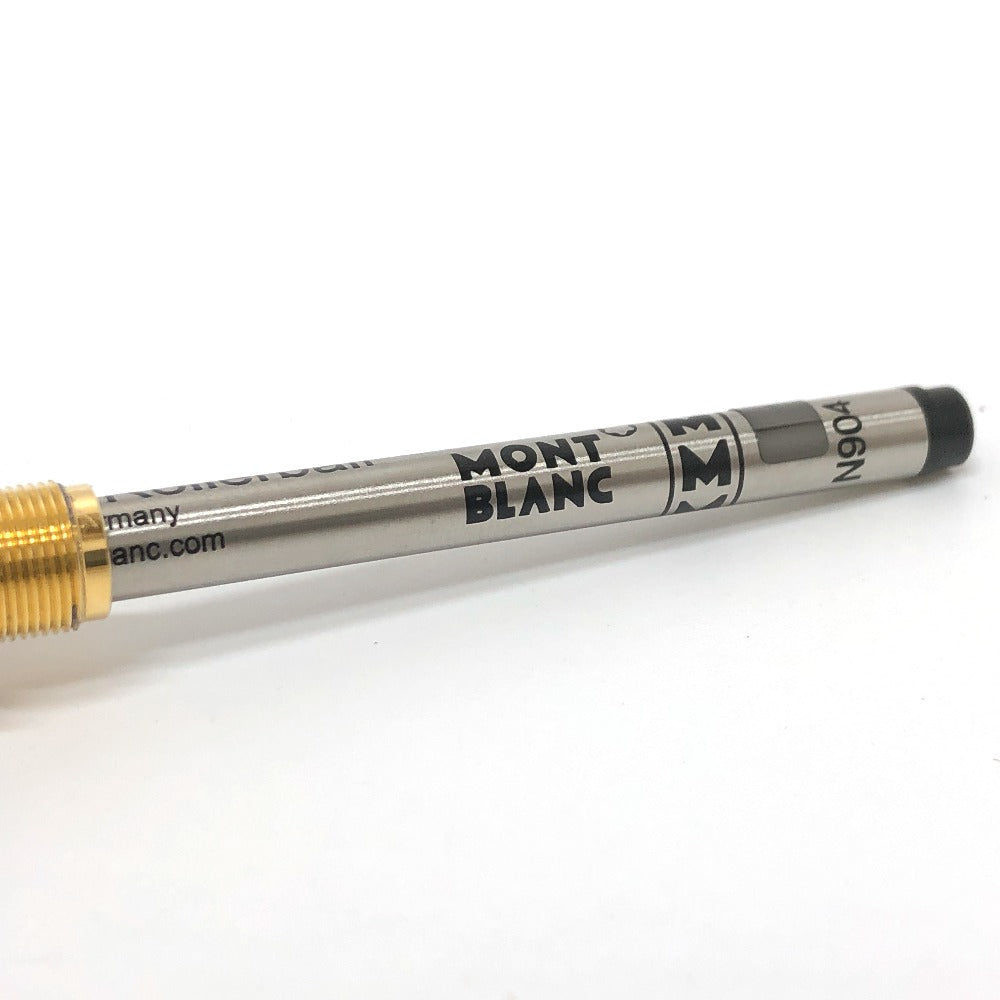 MONTBLANC Ballpoint pen Resin, Leather black Meisterstck mens Used Authentic