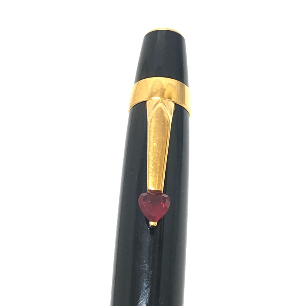 MONTBLANC Ballpoint pen Precious resin black Boheme Twisted Redstone Women Used Authentic