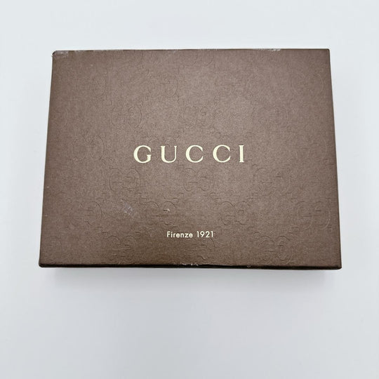 GUCCI name card holder 251848 canvas beige name card holder WG Canvas Women Used Authentic