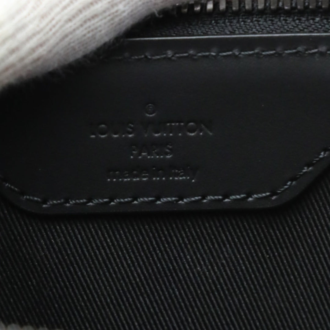 LOUIS VUITTON Tote Bag M46456 Monogram canvas black 2WAY bag Monogram Eclipse Sac Plat cloth mens Used Authentic