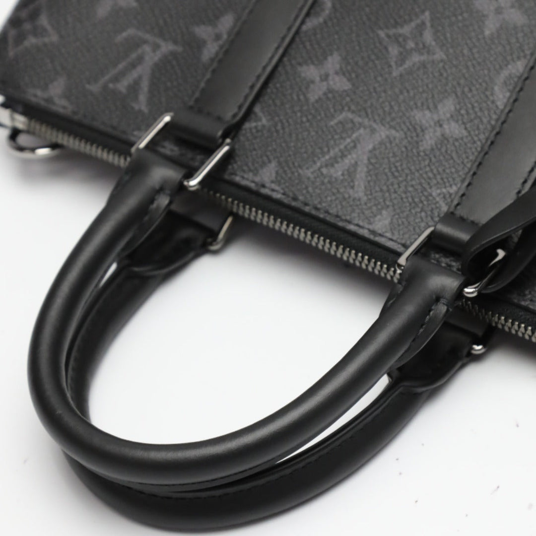 LOUIS VUITTON Tote Bag M46456 Monogram canvas black Shoulder Bag Monogram Eclipse Sac Plat Cloth mens Used Authentic