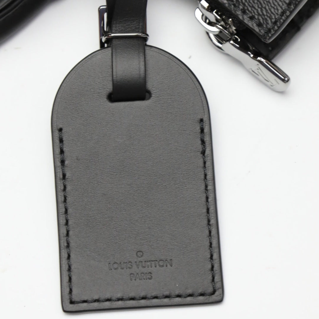 LOUIS VUITTON Tote Bag M46456 Monogram canvas black Shoulder Bag Monogram Eclipse Sac Plat Cloth mens Used Authentic