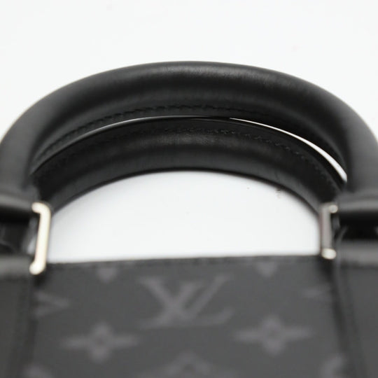 LOUIS VUITTON Tote Bag M46456 Monogram canvas black Shoulder Bag Monogram Eclipse Sac Plat Cloth mens Used Authentic