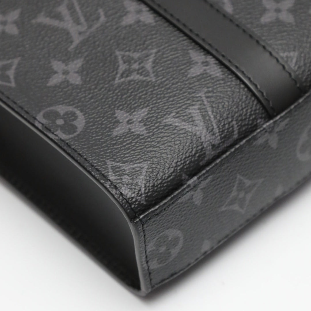 LOUIS VUITTON Tote Bag M46456 Monogram canvas black Shoulder Bag Monogram Eclipse Sac Plat Cloth mens Used Authentic