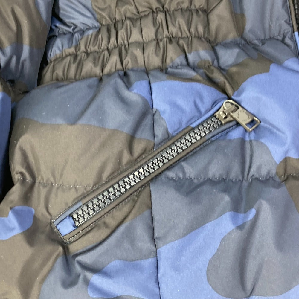 COACH Down jacket polyester blue down outer jacket apparel Camouflage camouflage Women S Used Authentic