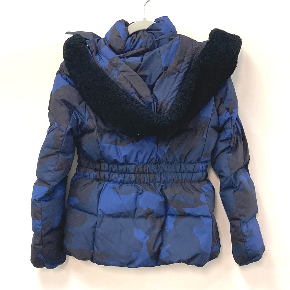 COACH Down jacket polyester blue down outer jacket apparel Camouflage camouflage Women S Used Authentic