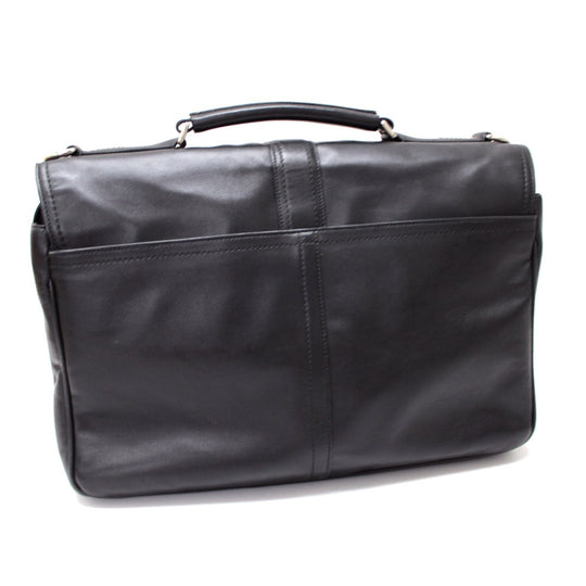 COACH Business bag F70096 leather black mens Used Authentic
