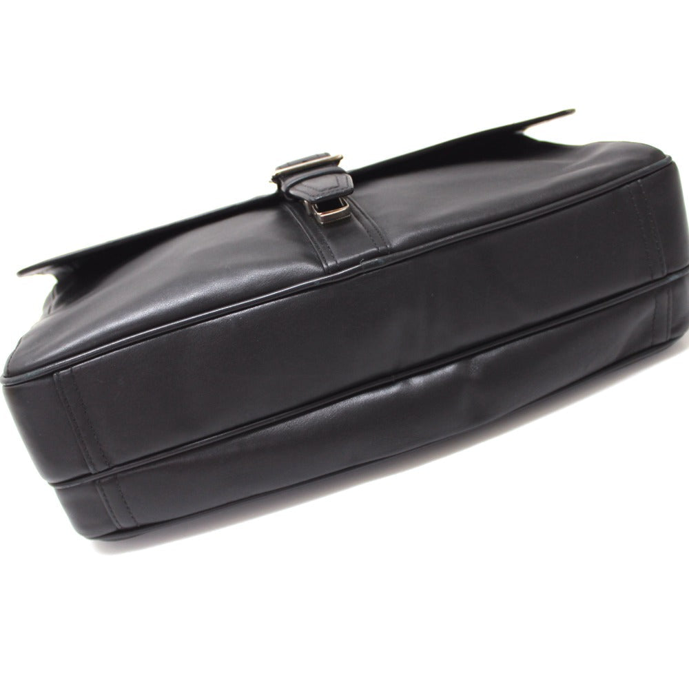COACH Business bag F70096 leather black mens Used Authentic