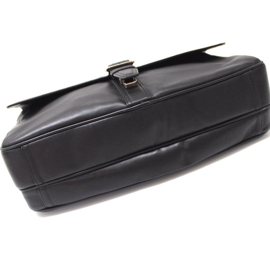 COACH Business bag F70096 leather black mens Used Authentic