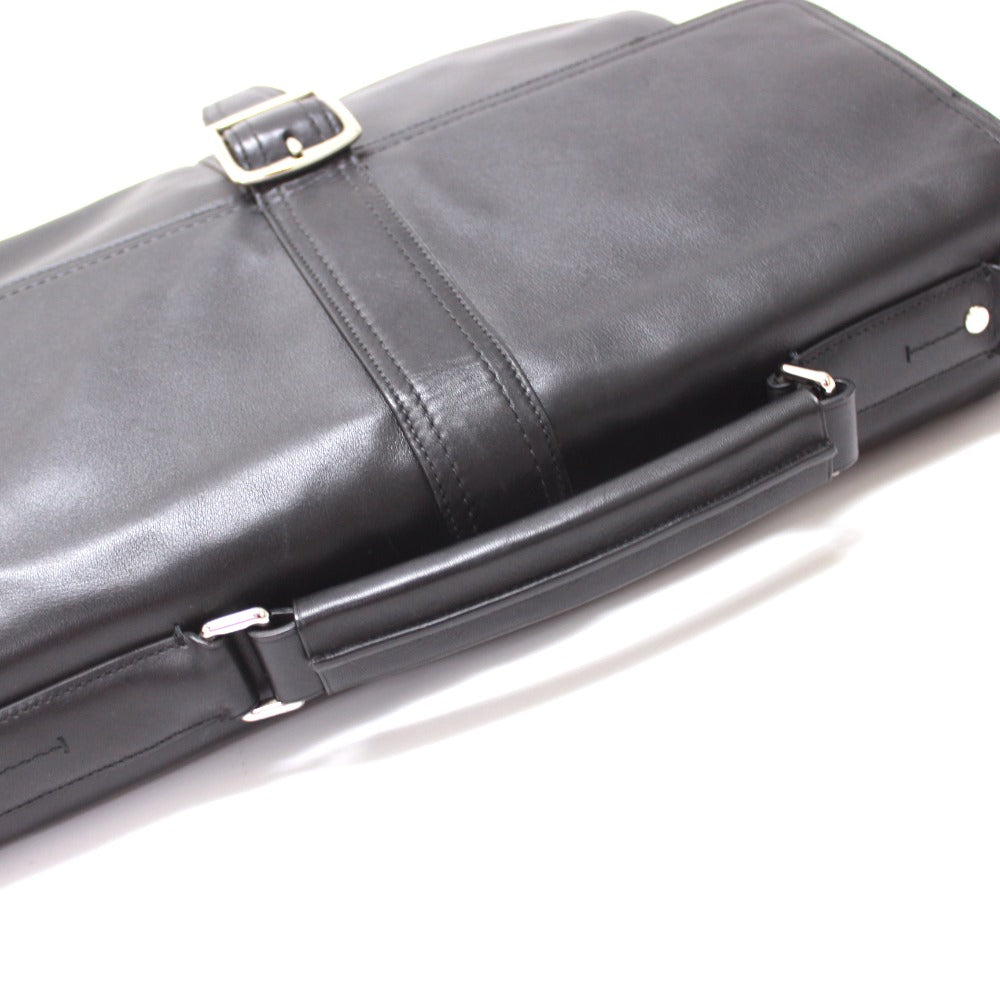COACH Business bag F70096 leather black mens Used Authentic