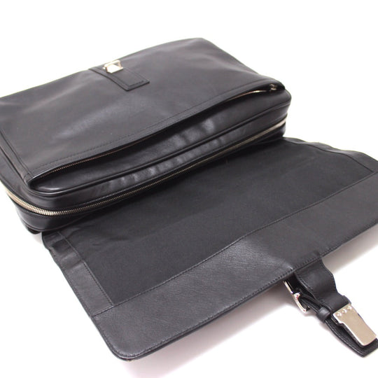 COACH Business bag F70096 leather black mens Used Authentic