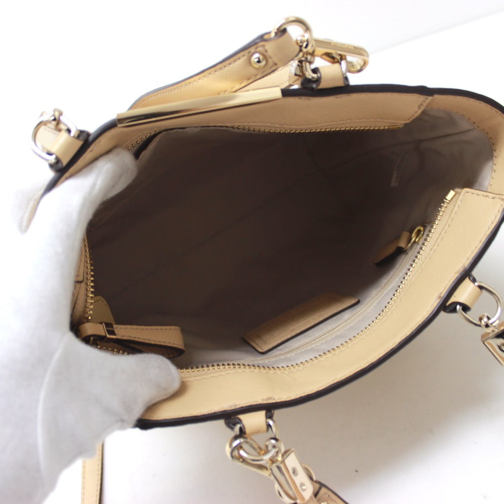 COACH Handbag 29001 Safiano leather beige Madison Mini North / South Bond Women Used Authentic