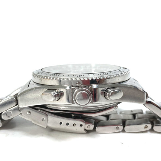 BREITLING Watches Quartz A78362 Stainless Steel Silver Chronometer Ana-Digi black dial