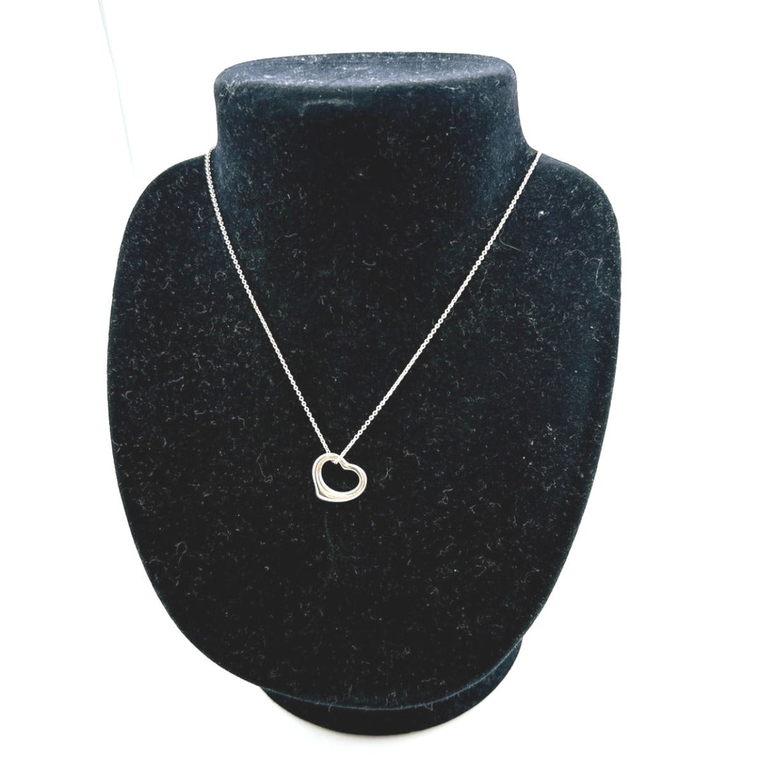TIFFANY&Co. Necklace Silver925 Silver heart With Box Silver925 Women Used Authentic
