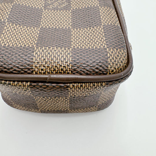 LOUIS VUITTON Pouch N61738 Damier canvas Brown Pouch Damier Etui / Okapi PM unisex(Unisex) Used Authentic