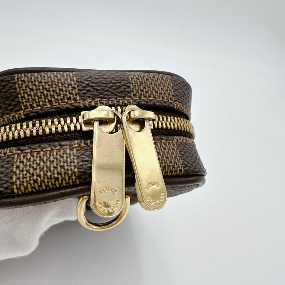 LOUIS VUITTON Pouch N61738 Damier canvas Brown Pouch Damier Etui / Okapi PM unisex(Unisex) Used Authentic