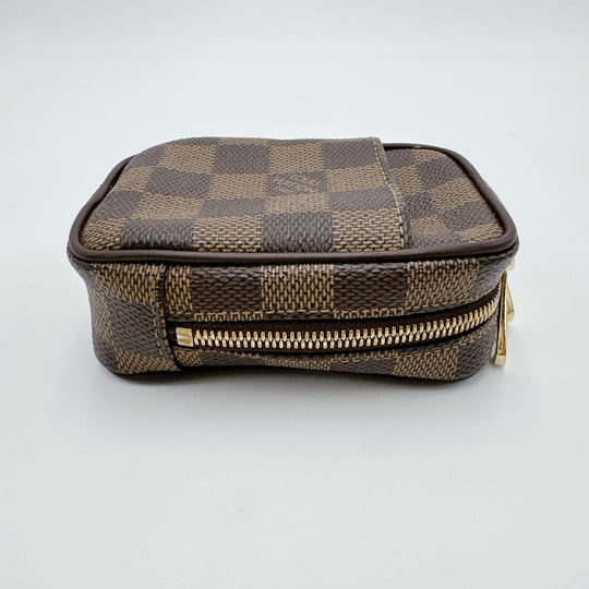 LOUIS VUITTON Pouch N61738 Damier canvas Brown Pouch Damier Etui / Okapi PM unisex(Unisex) Used Authentic