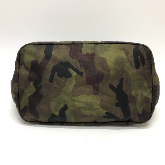 PRADA Handbag B1959 Nylon khaki Camouflage camouflage Women Used Authentic