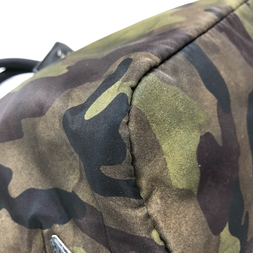 PRADA Handbag B1959 Nylon khaki Camouflage camouflage Women Used Authentic