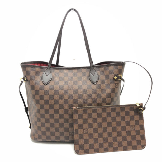 LOUIS VUITTON Tote Bag N41358 Damier canvas Brown Neverfull MM